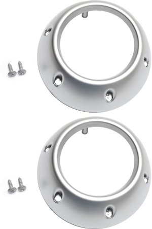 Front Fog Light Molding Pair/Set for 2006-2008 Mitsubishi Eclipse, Right (Passenger) and Left (Driver), Primed (Ready to Paint), Coupe, Replacement