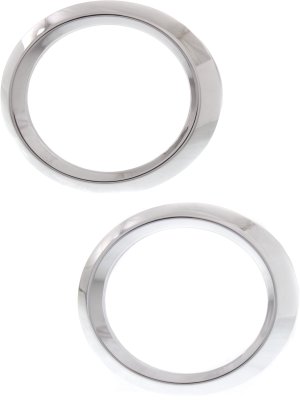Front Fog Light Molding Pair/Set for 2010-2013 Mercedes-Benz E-Class, Right (Passenger) and Left (Driver), Chrome, Sedan/Wagon, Without AMG Package, Daylight, Convertible/Coupe, With AMG Without Daylight Replacement
