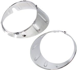 Front Fog Light Molding Replacement Pair/Set for 2011-2015 Cooper, Right (Passenger) and Left (Driver), Chrome, Base Model, Convertible/Coupe/Hatchback 2011-2013/Wagon, Without JCW Package