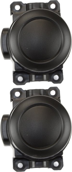 Fog Light Cover Opening Pair/Set for 2014-2020 Mitsubishi Outlander/ 2011-2020 Outlander Sport/RVR, Right (Passenger) and Left (Driver), Textured Replacement