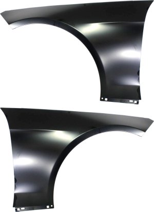 Front Fender Pair/Set for Mercedes-Benz E-Class 2010-2016, Right (Passenger) and Left (Driver), Primed (Ready to Paint), Sedan/Wagon, Aluminum Replacement