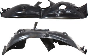 Front Fender Liner Pair/Set for Cooper 2007-2015, Right (Passenger) & Left (Driver) Side, Fits Coupe Base Model Without JCW Package, Convertible Without Aero/JCW Package, Hatchback 2007-2013, Wagon 2008-2010, Replacement