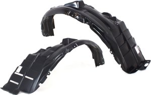 Front Fender Liner Pair/Set for Mitsubishi Outlander 2007-2013, Right (Passenger) and Left (Driver) Replacement