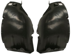Front Fender Liner Right (Passenger) and Left (Driver), Front Section Pair/Set for Mercedes-Benz GL-Class 2007-2012 Replacement