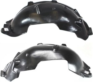 Front Fender Liner Pair/Set for Mercedes-Benz ML-Class 1999-2005, Right (Passenger) and Left (Driver) Side Replacement