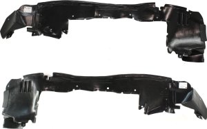 Front Fender Liner Pair/Set for Mercedes-Benz CLK-Class 2000-2003, Right (Passenger) and Left (Driver), Rear Section, Convertible, without Sport Package, (208) Chassis Replacement