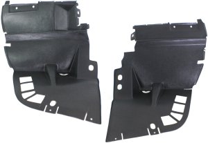 Front Fender Liner Pair/Set for Mercedes-Benz SL-Class 1996-2002, Right (Passenger) and Left (Driver), Front Section, Replacement