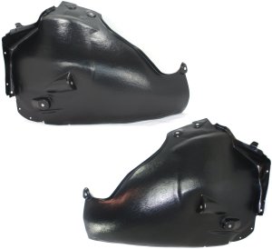 Front Fender Liner for Mercedes-Benz E350 2006-2009, Right (Passenger) and Left (Driver) Rear Section Replacement Pair/Set