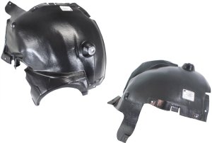 Front Fender Liner Pair/Set for Mercedes-Benz C-Class 2001-2007, Right (Passenger) and Left (Driver), Front Upper Section, Sedan/Wagon, Replacement
