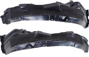 Front Fender Liner Pair/Set for Mitsubishi Outlander 2014-2020, Right (Passenger) and Left (Driver), Vacuum Form, From 2011-2013, Replacement