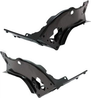 Radiator Support Pair/Set for Mercedes-Benz E-Class, Lower Outer, Right (Passenger) and Left (Driver), Suitable for 2003-2009 Models, Replacement