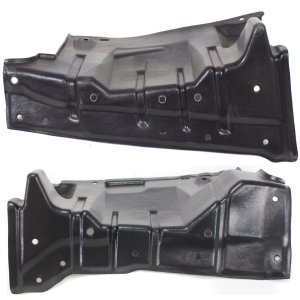 Engine Splash Shield Under Cover Pair/Set for Mitsubishi Outlander Sport/RVR (2011-2022), Right (Passenger) and Left (Driver), Exclusion: Turbo (Lancer), Replacement