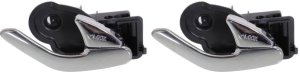 Front Door Handle Set for Mercury Escape 2001-2007, Mariner 2005-2007, Right (Passenger) Side, Inside, Chrome, Same as Rear, Replacement