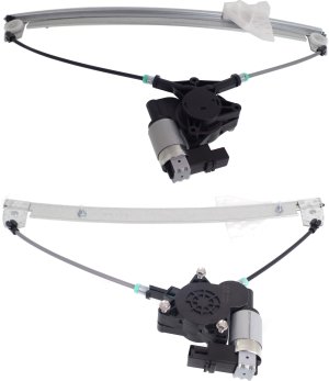Front and Rear Window Regulator Set for Mazda CX-9 2007-2015, Right (Passenger), Power Operated w/ Motor, Replacement
