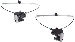 Power Rear Window Regulator Pair/Set for Mazda CX-7 2007-2012, Right (Passenger) and Left (Driver), with Motor, Replacement