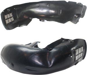 Rear Fender Liner Pair/Set for Mercedes-Benz E-Class Sedan 2003-2009 and Wagon 2004-2009, Right (Passenger) and Left (Driver) Replacement