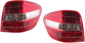 Tail Light Assembly Pair/Set for Mercedes-Benz ML-Class 2006-2011, Right (Passenger) and Left (Driver), without AMG Styling and Sport Package, (164) Chassis Replacement