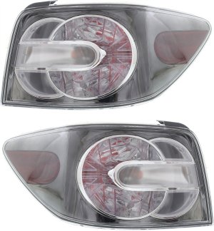 Tail Light Assembly for Mazda CX-7 2010-2012, Halogen, Right (Passenger) and Left (Driver), Pair/Set of 2 Replacement