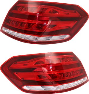Tail Light Assembly for 2014 Mercedes-Benz E-Class Sedan, Outer, Right (Passenger) and Left (Driver) Side, Replacement Pair/Set