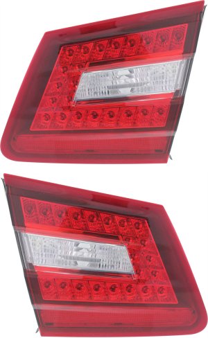 Tail Light for Mercedes-Benz E-Class Wagon 2011-2013, Right (Passenger) Inner, Set of 2, Lens and Housing Replacement