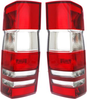 Tail Light Assembly Pair/Set for Mercedes Benz Sprinter 2010-2018, Right (Passenger) and Left (Driver), Replacement