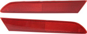 Rear Bumper Reflector Pair/Set for Mazda CX-7 2010-2012, Right (Passenger) and Left (Driver), Inner Replacement