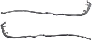 Rear Bumper Bracket Pair/Set for 2004-2007 Mitsubishi Lancer Sedan, Upper Plate, Right (Passenger) and Left (Driver) Replacement