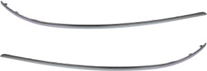Rear Bumper Molding Pair/Set for 2008-2011 Mercedes-Benz C-Class, Outer Chrome, Right (Passenger) and Left (Driver) Replacement