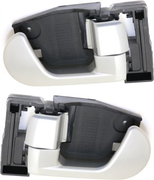 Front Interior Door Handle Pair/Set for 2004-2011 Mitsubishi Endeavor, 2004-2012 Galant - Right (Passenger) and Left (Driver) Side Replacement