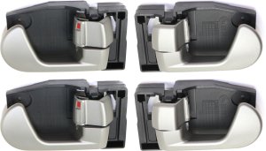 Front Interior Door Handle Pair/Set of 4 for Mitsubishi Endeavor 2004-2011, Galant 2004-2012, Right (Passenger) and Left (Driver), Rear, Replacement