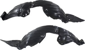 Front Fender Liner Pair/Set for Mazda 6, 2014-2017, Right (Passenger) and Left (Driver) Side Replacement