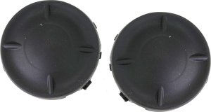 Front Fog Light Cover Pair/Set for Nissan Murano 2009-2010/Quest 2011-2017, Black, Right (Passenger) and Left (Driver) Side, Replacement