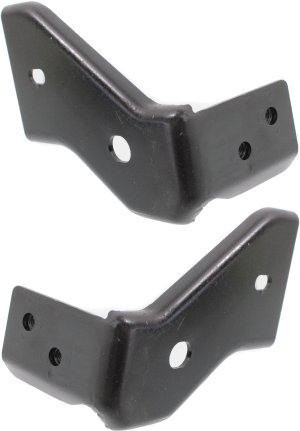 Front Bumper Bracket Pair/Set for Nissan Frontier 2005-2019, Right (Passenger) and Left (Driver) Stay, No. 1 Steel, Replacement