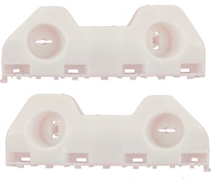 Front Bumper Bracket Pair/Set for Nissan Versa 2012-2019, Right (Passenger) and Left (Driver) Side, Plastic Replacement