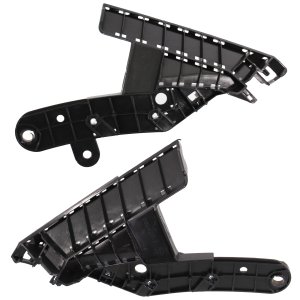 Front Bumper Bracket Pair/Set for 2013-2015 Nissan Altima Sedan, Right (Passenger) and Left (Driver), Cover Frame, Plastic, Replacement