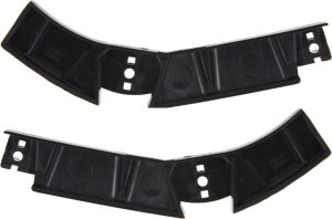 Front Bumper Bracket Pair/Set for Nissan Xterra 2005-2015, Right (Passenger) and Left (Driver), Plastic, Replacement