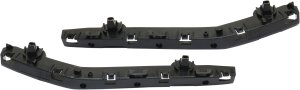 Front Bumper Upper Outer Side Bracket Pair/Set for 2011-2012 Nissan Leaf, Right (Passenger) and Left (Driver), Plastic Replacement