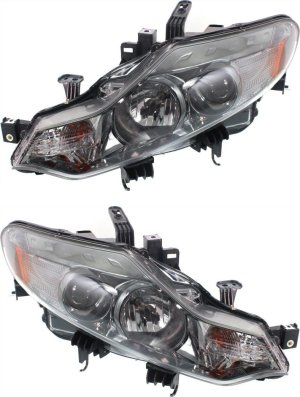 Headlight Assembly for Nissan Murano 2009-2014, Right (Passenger) and Left (Driver), Halogen, Excluding CrossCabriolet Model, Replacement Pair/Set