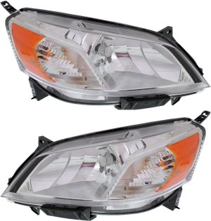Headlight Assembly for Nissan NV200 (2013-2021), Halogen Right (Passenger) and Left (Driver) Pair/Set Replacement