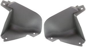 Front Lower Valance Panel Pair/Set for 2009-2010 Nissan Murano, Textured, Right (Passenger) and Left (Driver) Sides Replacement
