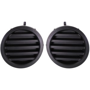 Front Fog Light Cover for Nissan Armada 2005-2007 / Titan 2004-2015, Right (Passenger) and Left (Driver), Black Replacement Pair/Set