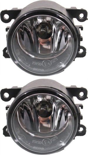 Front Fog Light Assembly for Nissan Frontier (2005-2009) / Pathfinder (2005-2012), Right (Passenger) and Left (Driver), Replacement Set