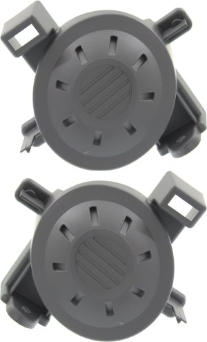 Pair/Set - Fog Light Cover for 2007-2009 Nissan Altima, Right (Passenger) and Left (Driver), Black Replacement Set
