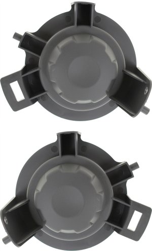 Front Fog Light Cover for Nissan Pathfinder 2005-2012, Right (Passenger) and Left (Driver), Black, Replacement Pair/Set