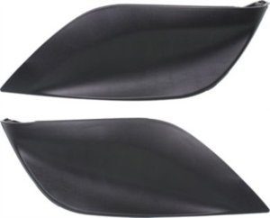 Front Fog Light Cover for Nissan Versa 2015-2018, Right (Passenger) and Left (Driver), Textured Black Replacement Pair/Set