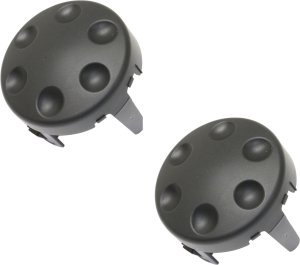 Fog Light Cover for Nissan Rogue 2011-2013 / Rogue Select 2014-2015, Right (Passenger) and Left (Driver), Textured Black Replacement Set