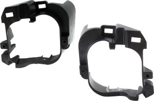 Fog Light Bracket Pair/Set for Nissan Versa Note 2014-2016, Right (Passenger) and Left (Driver), Excludes SR Model, Replacement