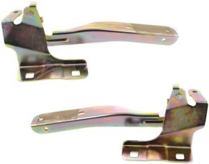 Hood Hinge Pair/Set for Nissan Versa Hatchback (2007-2012) & Sedan (2007-2011), Includes Right (Passenger) and Left (Driver) Side, Replacement Part