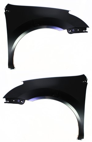 Front Fender Pair/Set for 2011-2013 Nissan Rogue, 2014-2015 Rogue Select, Right (Passenger) and Left (Driver), Primed (Ready to Paint) Replacement