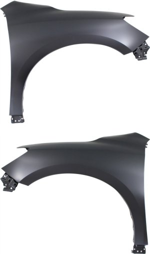 Front Fender Pair/Set for Nissan Pathfinder 2013-2020, Right (Passenger) and Left (Driver), Primed (Ready to Paint), Suitable for Hybrid 2014-2014/Non-Hybrid Models, Steel Replacement